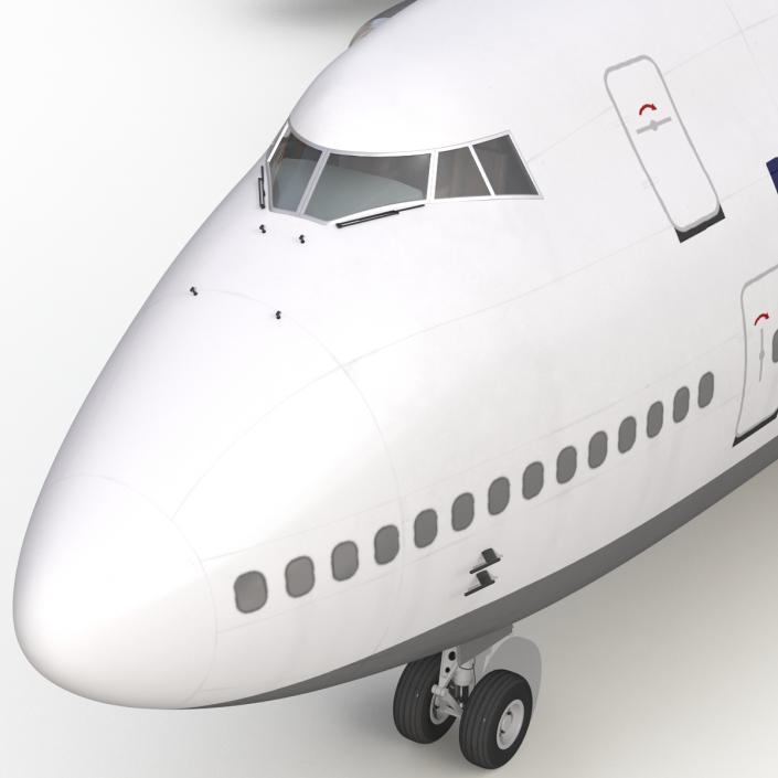 3D model Boeing 747-200B Lufthansa