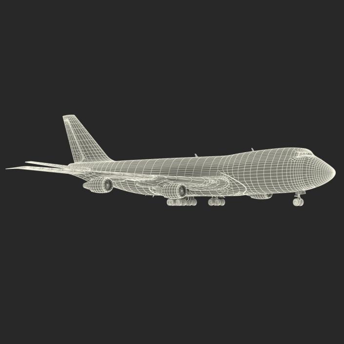 3D model Boeing 747-200B Lufthansa