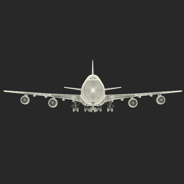 3D model Boeing 747-200B Lufthansa