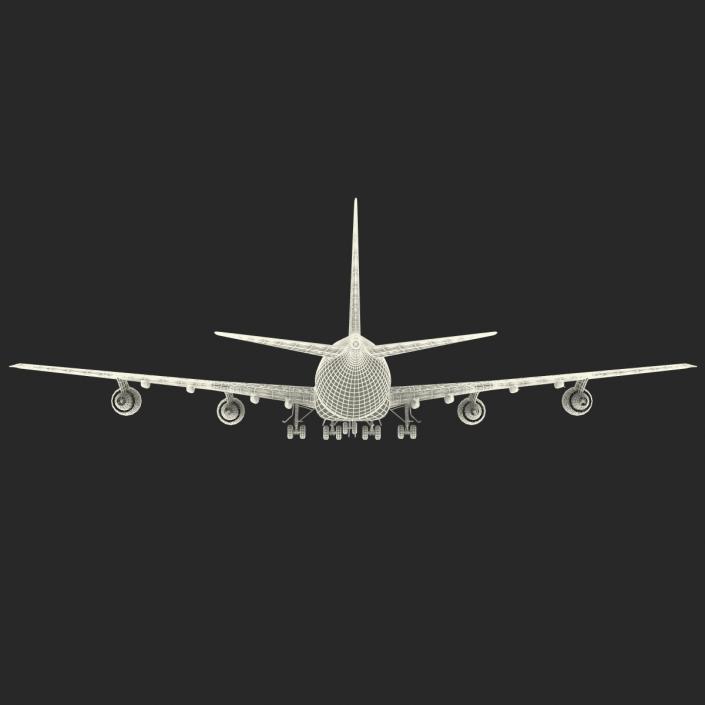 3D model Boeing 747-200B Lufthansa