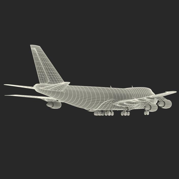 3D model Boeing 747-200B Lufthansa