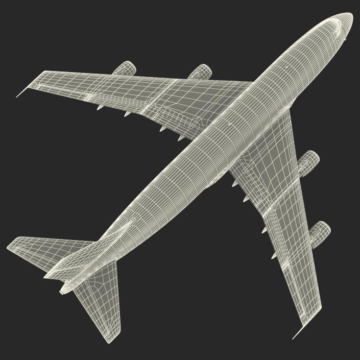 3D model Boeing 747-200B Lufthansa