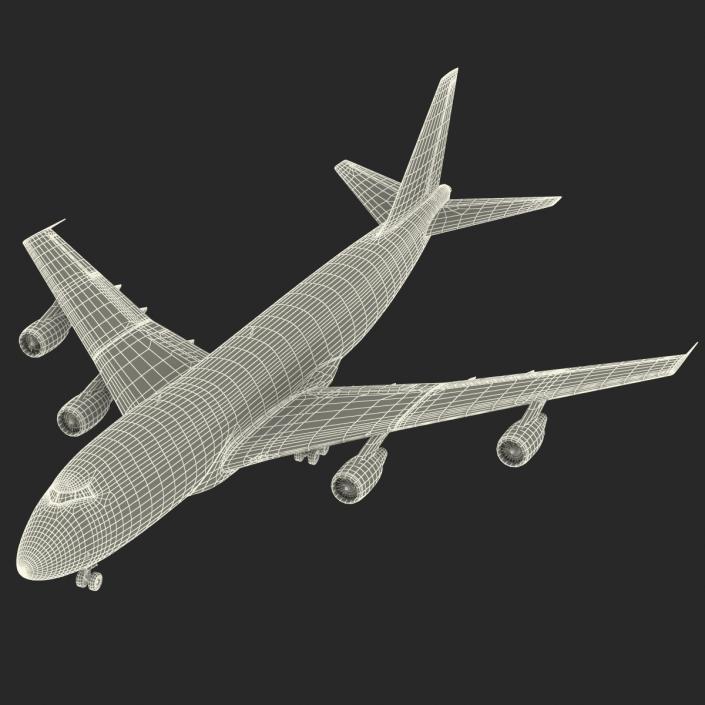 3D model Boeing 747-200B Lufthansa