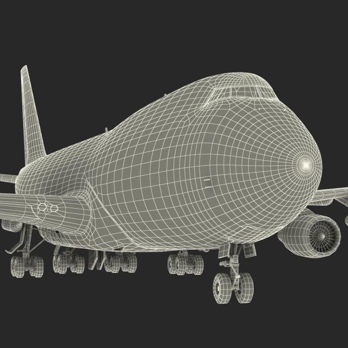 3D model Boeing 747-200B Lufthansa