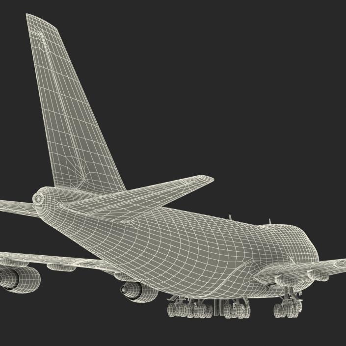 3D model Boeing 747-200B Lufthansa