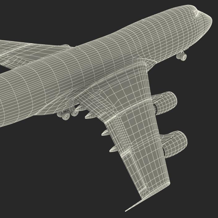 3D model Boeing 747-200B Lufthansa