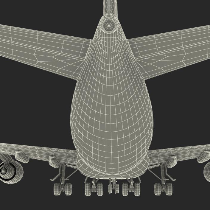 3D model Boeing 747-200B Lufthansa