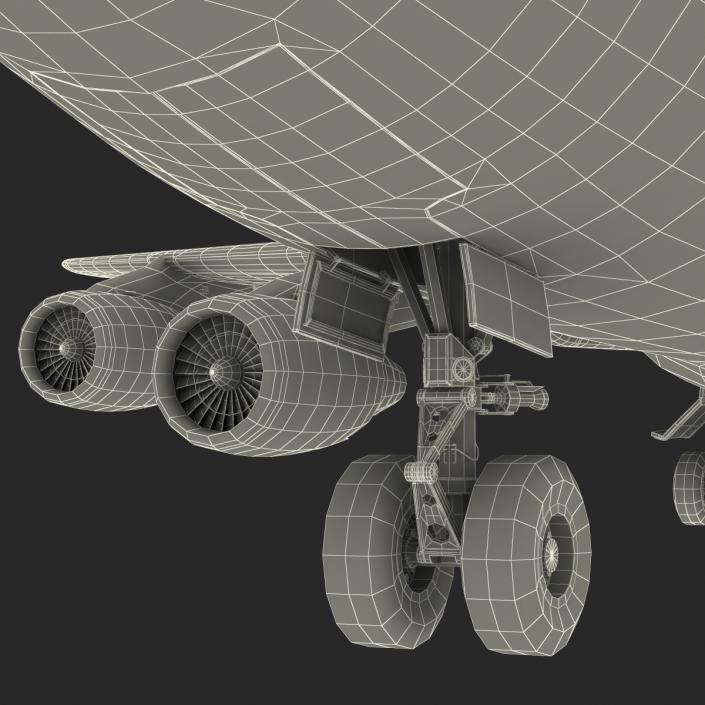 3D model Boeing 747-200B Lufthansa