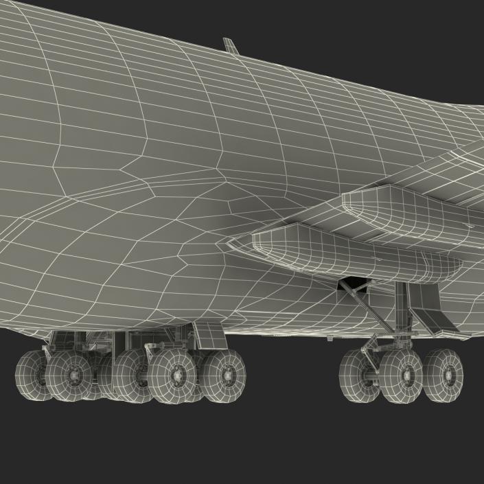 3D model Boeing 747-200B Lufthansa