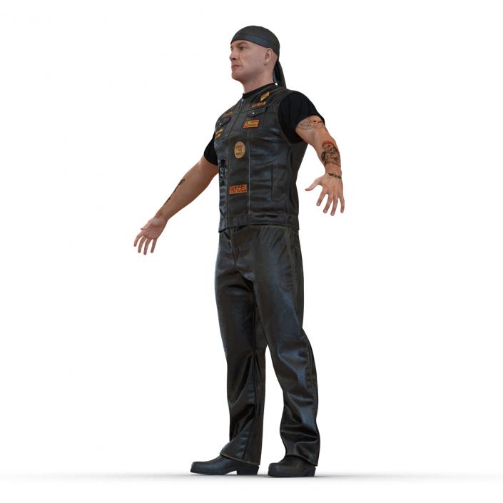 Biker Man 3D model