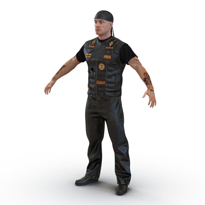 Biker Man 3D model