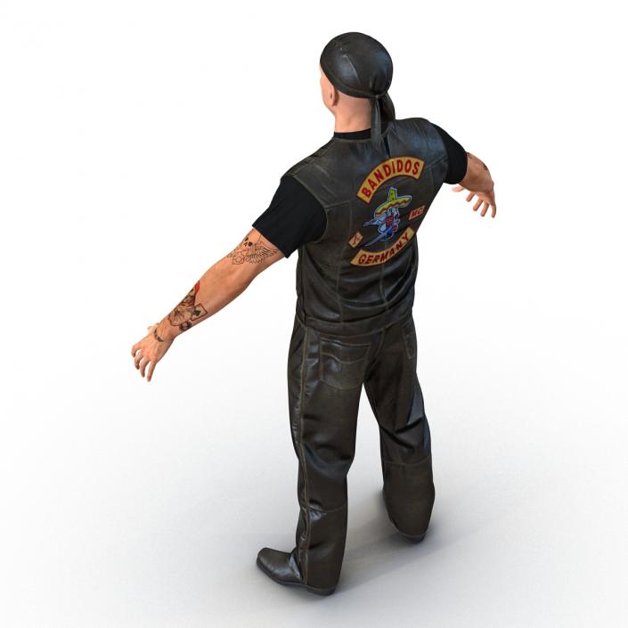 Biker Man 3D model