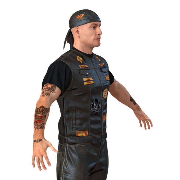 Biker Man 3D model