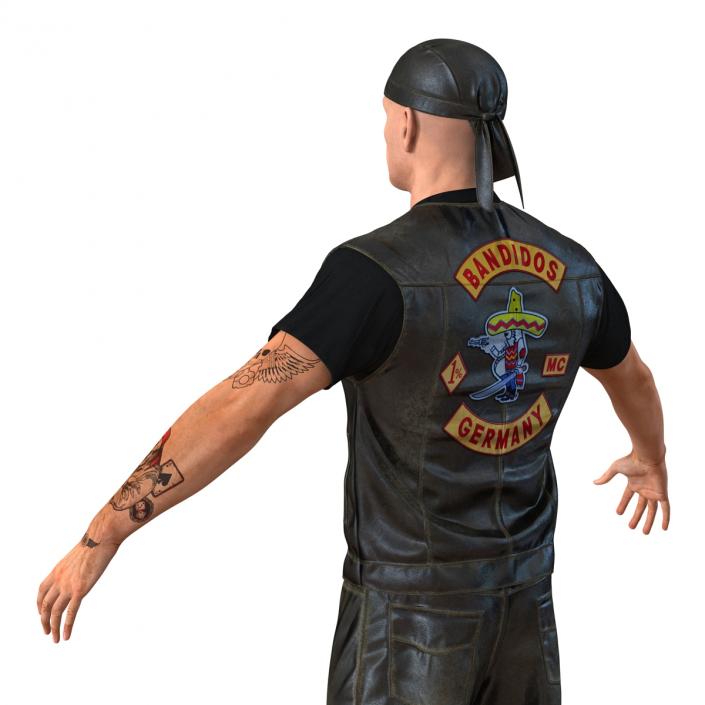 Biker Man 3D model