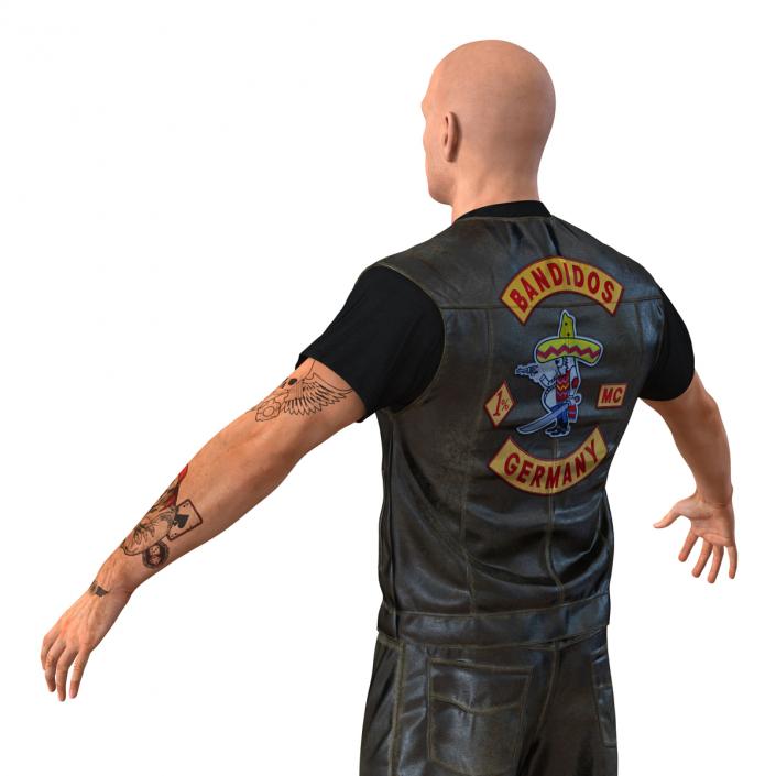 Biker Man 3D model