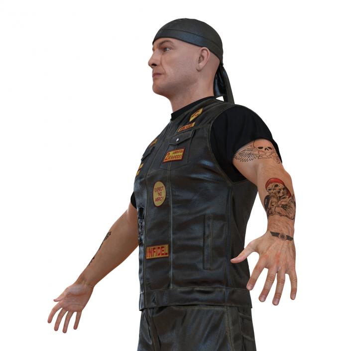 Biker Man 3D model