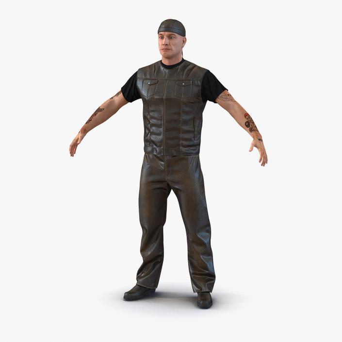 Biker Man Generic 2 3D model