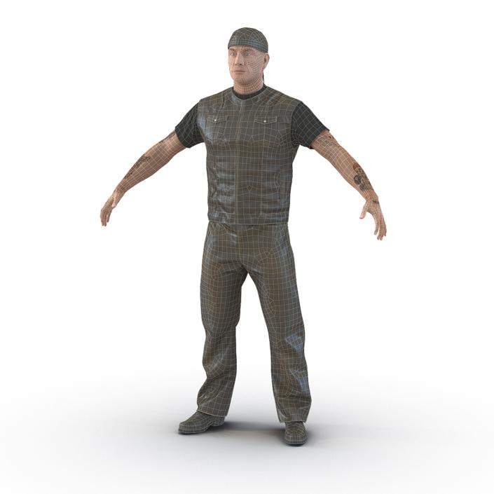 Biker Man Generic 2 3D model