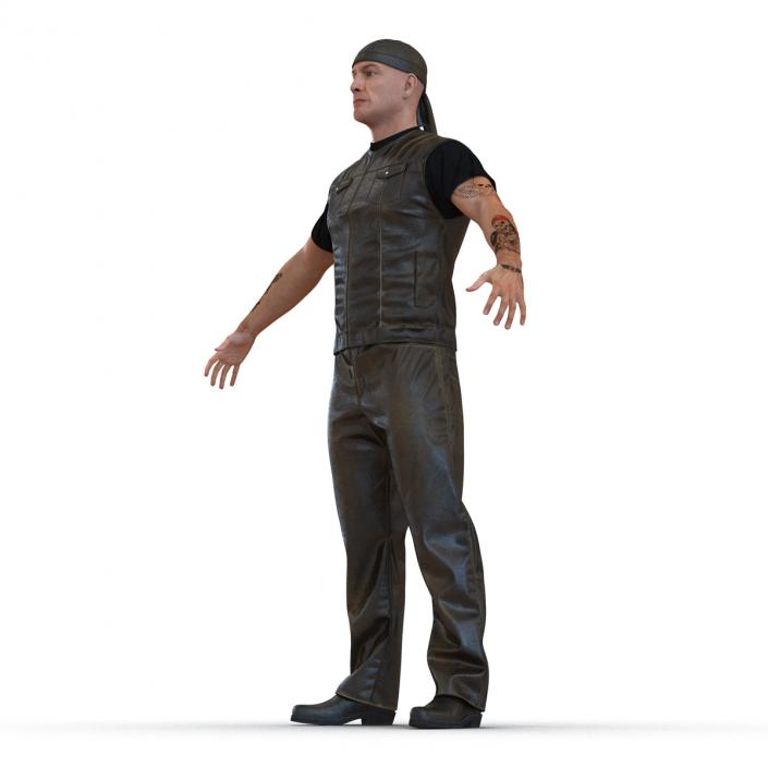 Biker Man Generic 2 3D model