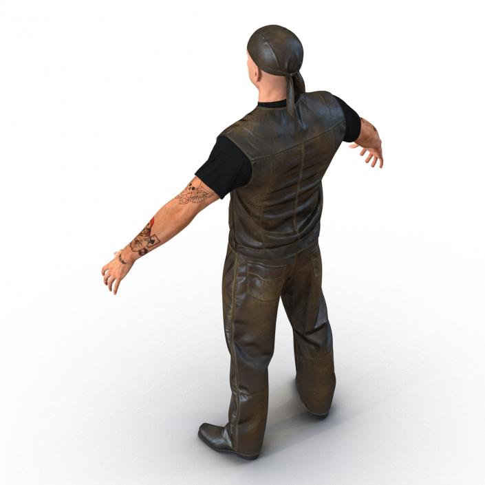 Biker Man Generic 2 3D model