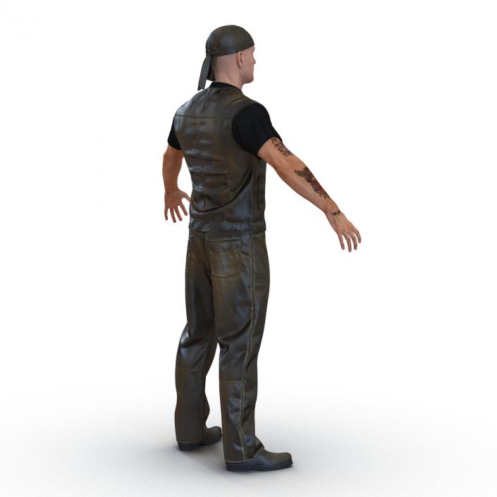 Biker Man Generic 2 3D model