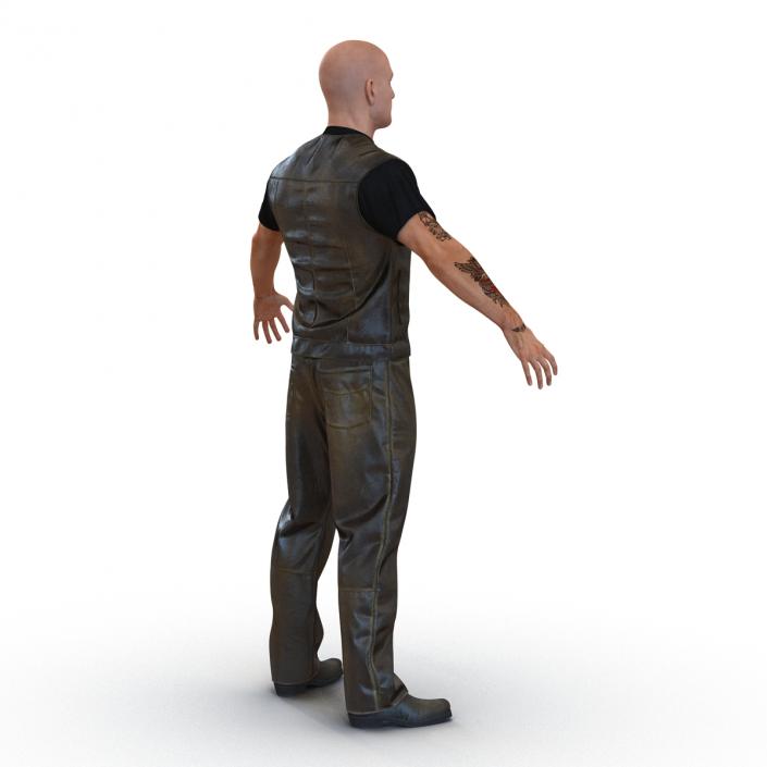 Biker Man Generic 2 3D model