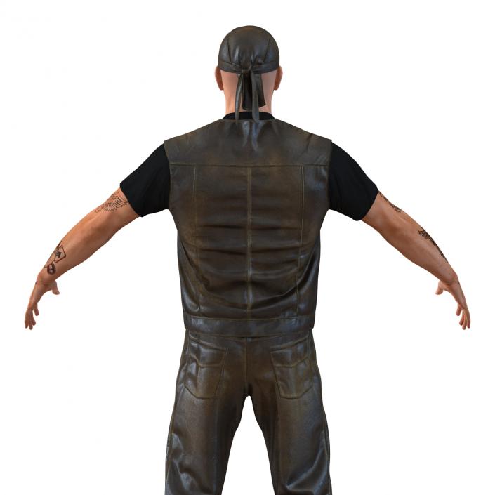 Biker Man Generic 2 3D model