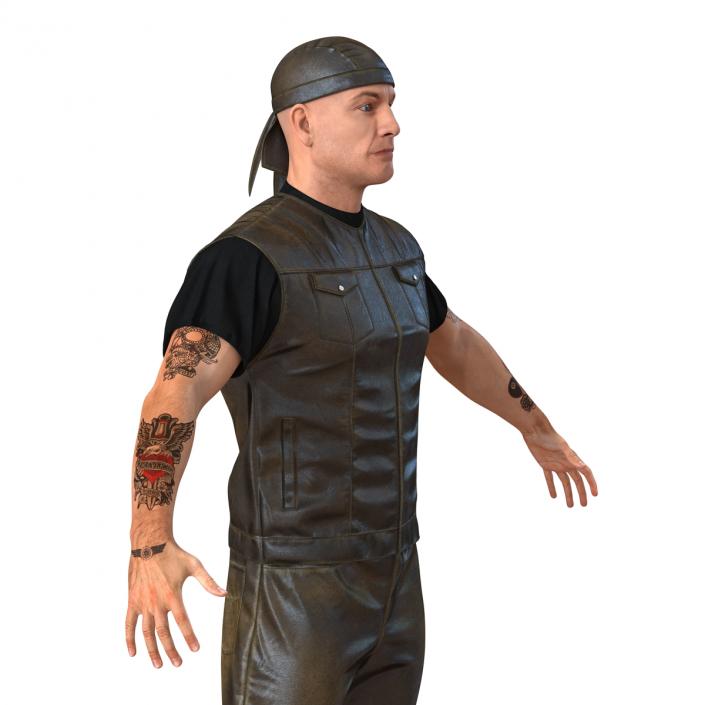 Biker Man Generic 2 3D model