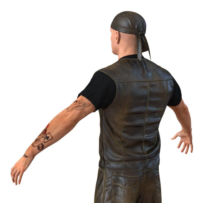 Biker Man Generic 2 3D model