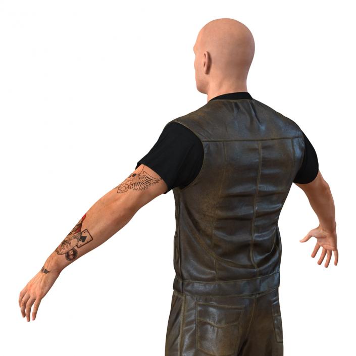 Biker Man Generic 2 3D model