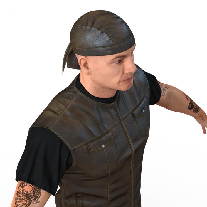 Biker Man Generic 2 3D model