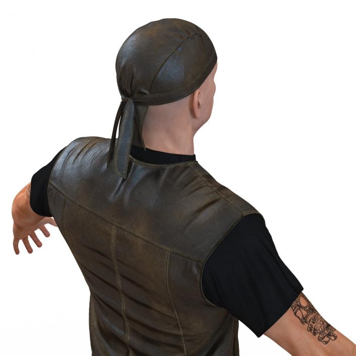 Biker Man Generic 2 3D model