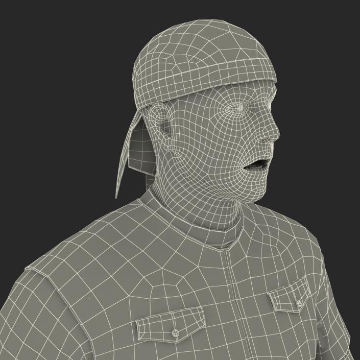 3D Biker Man Generic 2 Rigged