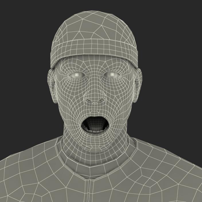 3D Biker Man Generic 2 Rigged