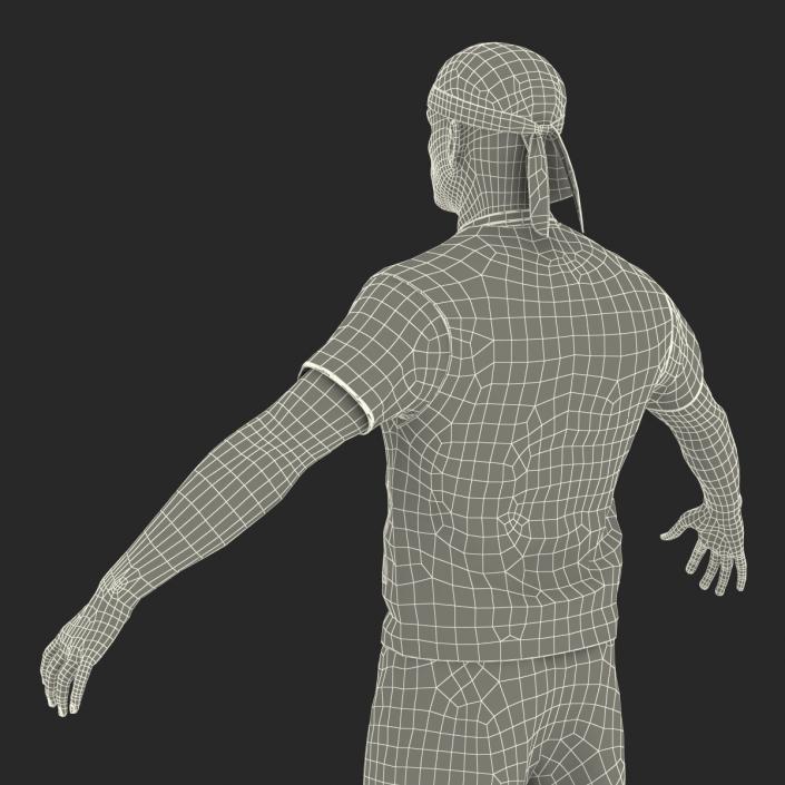 Biker Man Generic Rigged 3D model