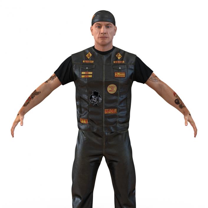 3D Biker Man Rigged