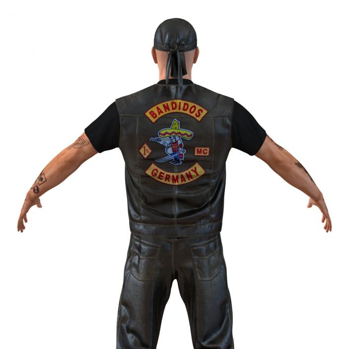 3D Biker Man Rigged