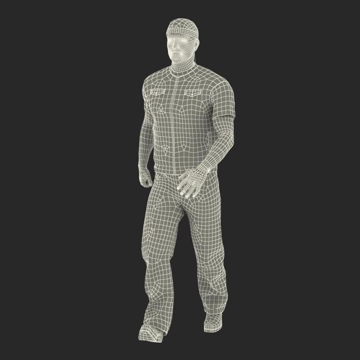 3D Biker Man Rigged