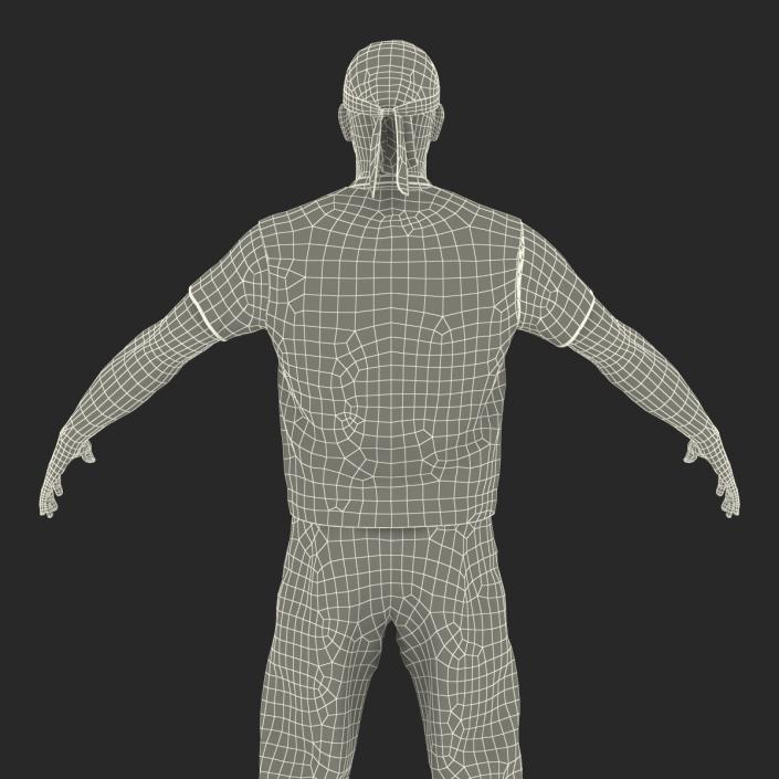 3D Biker Man Rigged 2 model