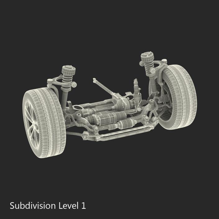 3D model SUV Front Suspension