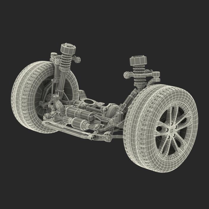 3D model SUV Front Suspension