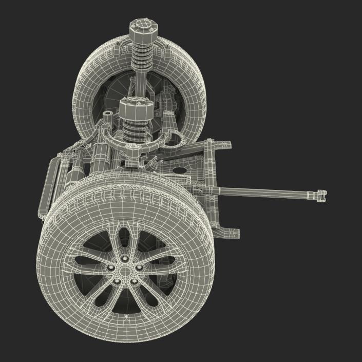 3D model SUV Front Suspension