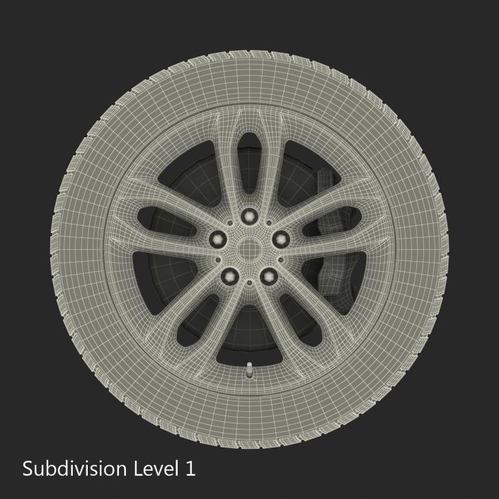 SUV Wheel 3D model