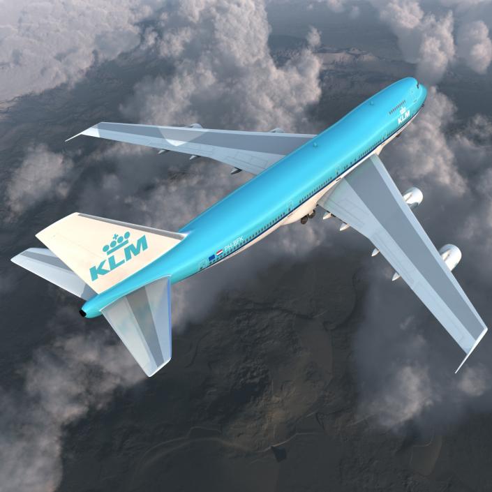 Boeing 747-200B KLM 3D model