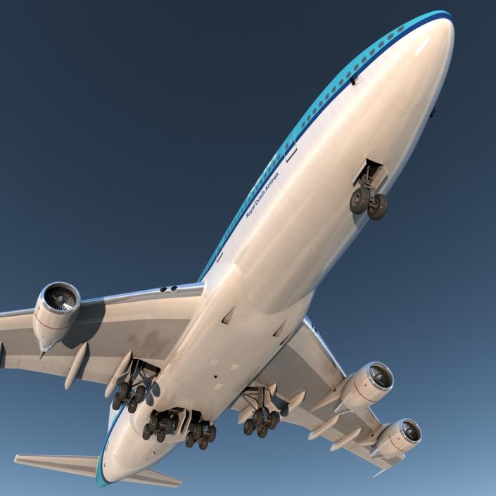 Boeing 747-200B KLM 3D model