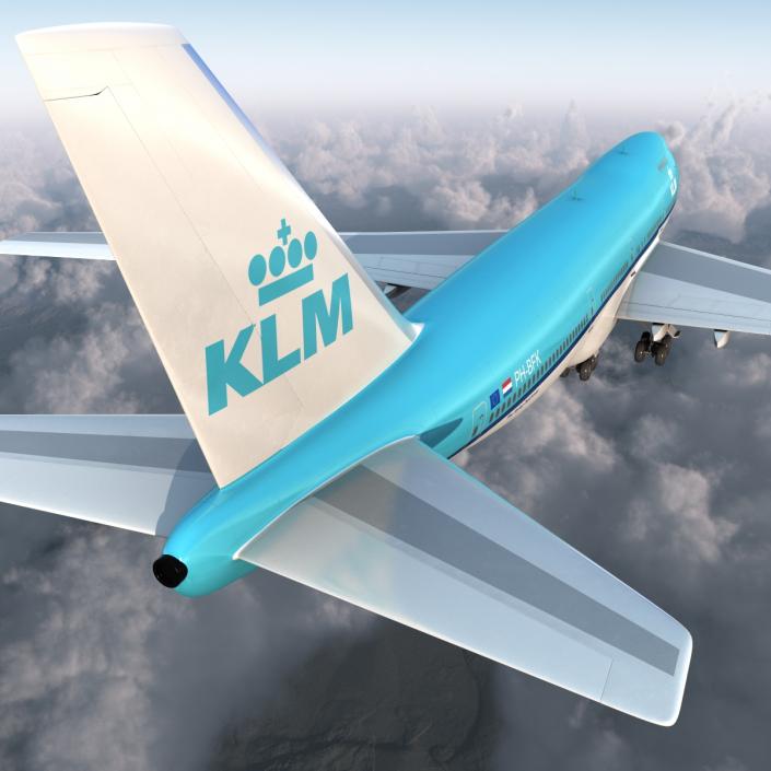 Boeing 747-200B KLM 3D model