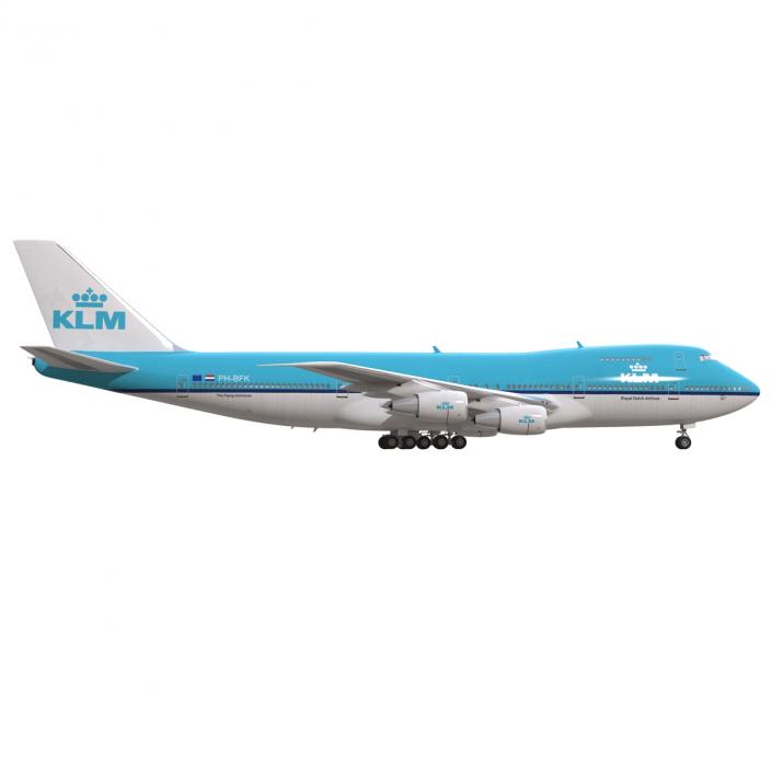 Boeing 747-200B KLM 3D model