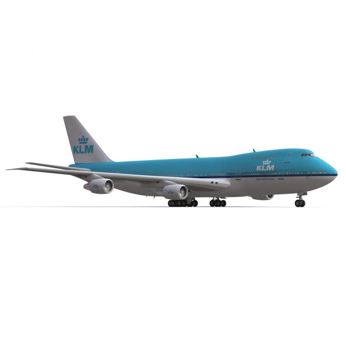 Boeing 747-200B KLM 3D model