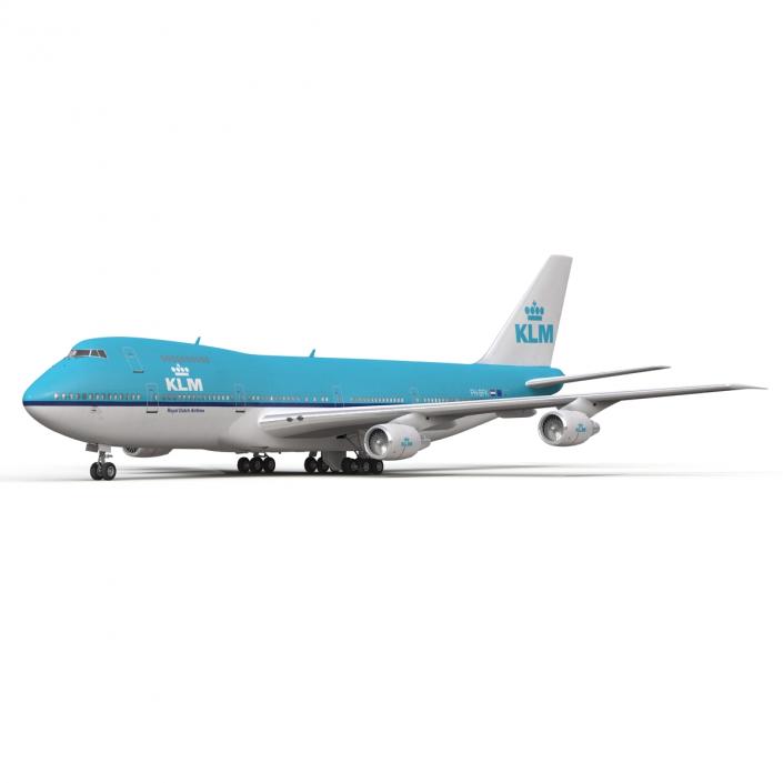 Boeing 747-200B KLM 3D model