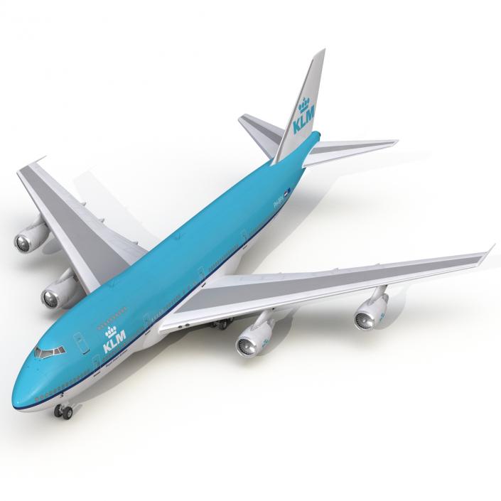 Boeing 747-200B KLM 3D model